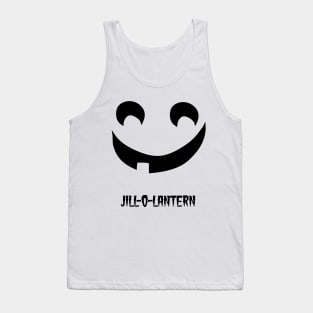 Jill-O-Lantern Halloween Face Tank Top